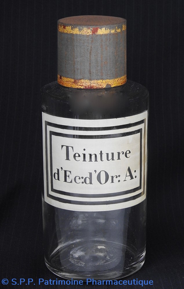 science flacon en verre petit modele etiquette blanche pharmacie ravasse