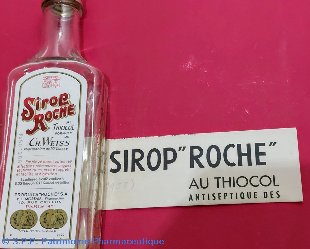 Sirop ROCHE au Thiocol / Ch. Weiss 3 science pharmacie sirop roche au thiocol ch weiss