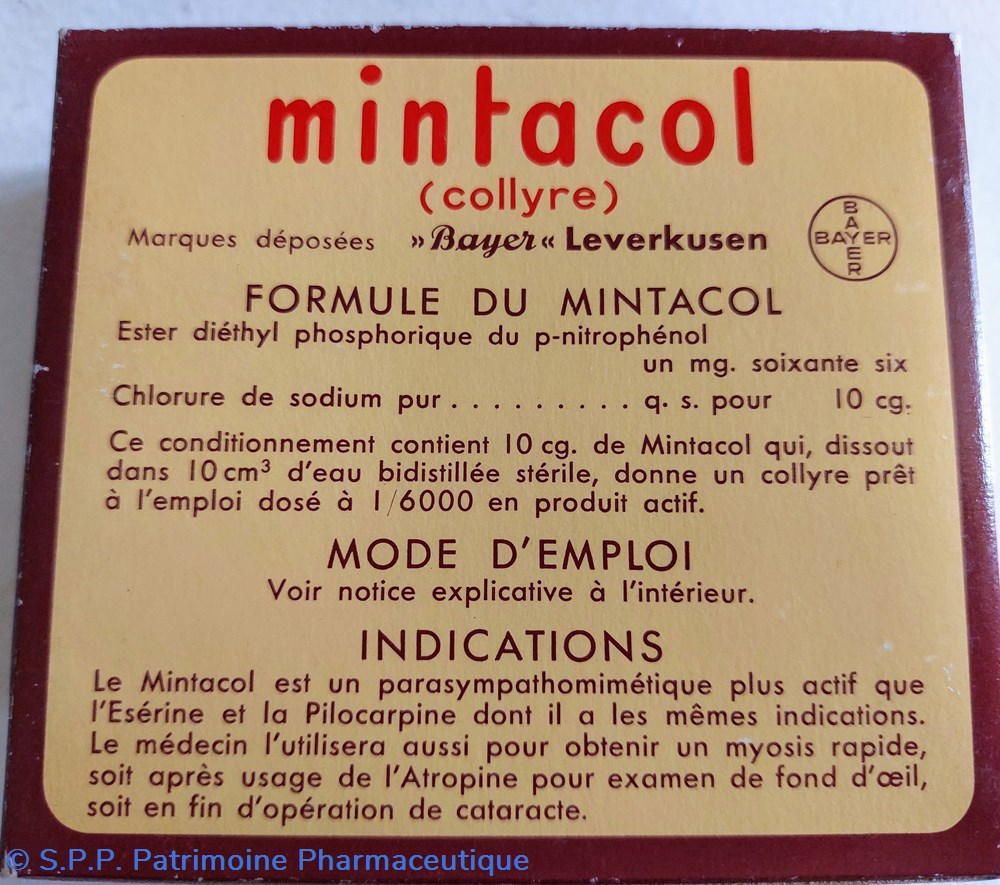 science pharmacie collyre mintacol bayer