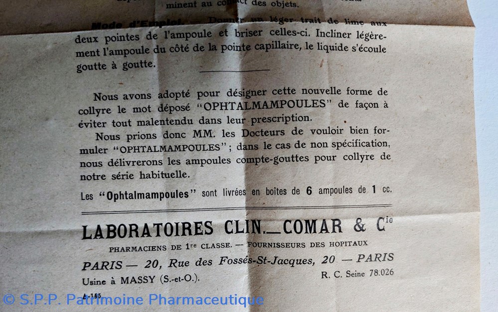 OPHTALMAMPOULES COCAÏNE Chlorhydrate 4% 7 science pharmacie ophtalmampoules cocaine chlorhydrate 4