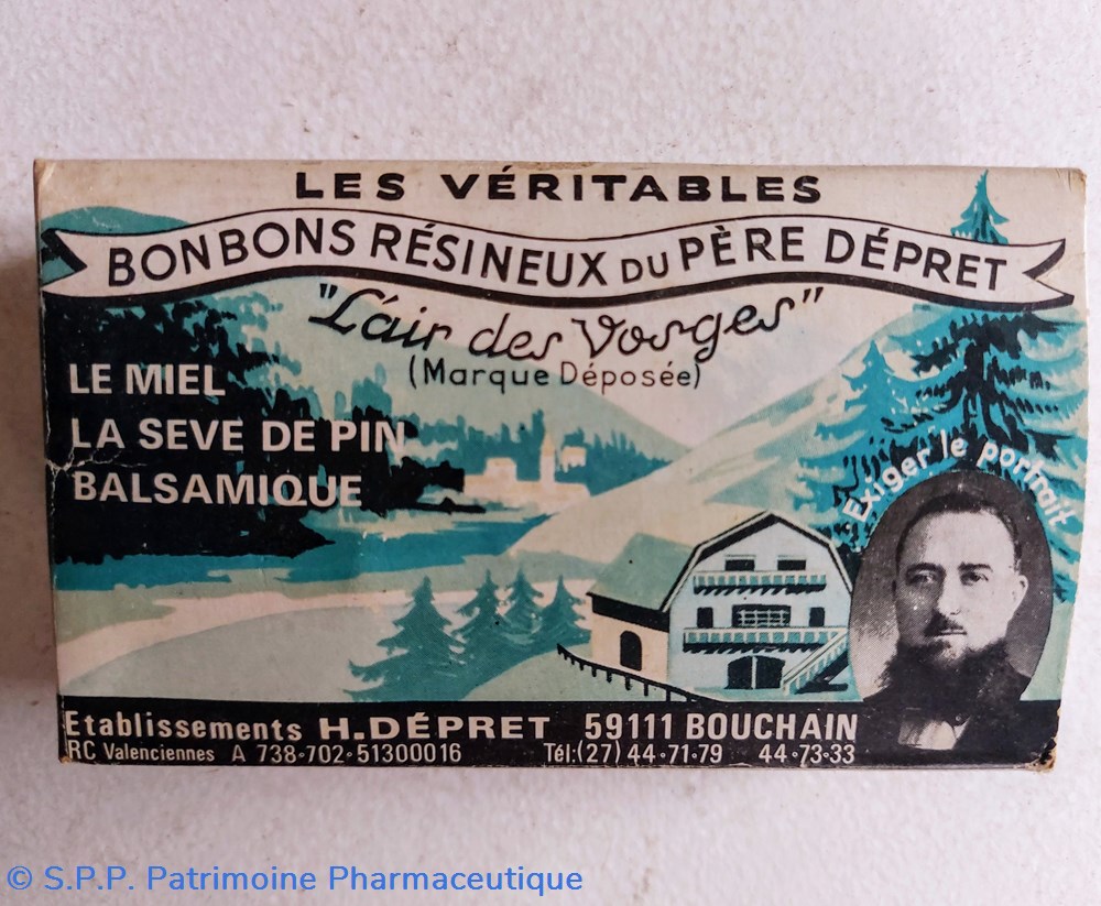 science pharmacie bonbons resineux du pere depret