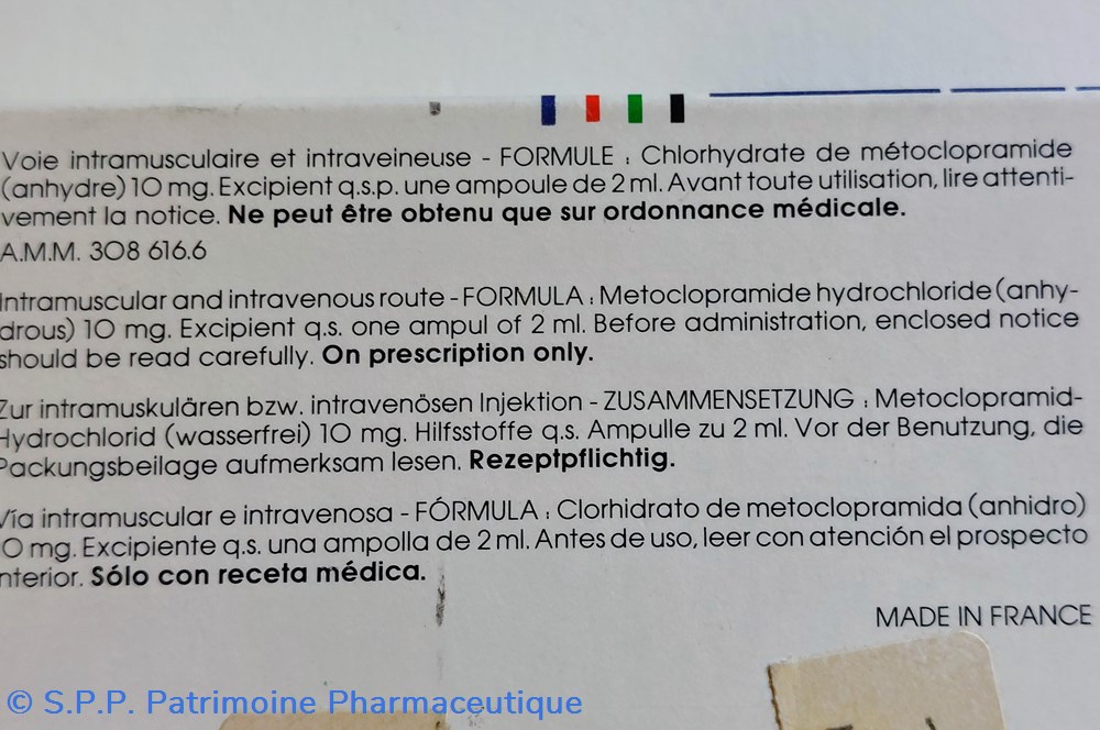 PRIMPERAN 10 mg ( ampoules injectables) 3 science primperan 10 mg ampoules injectables