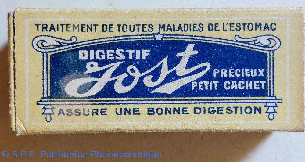 DIGESTIF JOST Petit modèle 12 Cachets 4 science pharmacie digestif jost petit modele 12 cachets