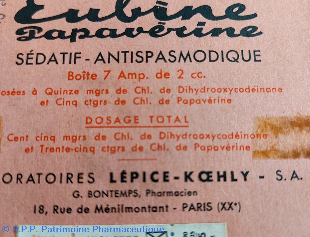 science pharmacie eubine papaverine 7 ampoules