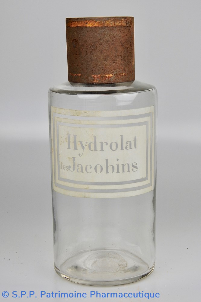 science flacon en verre grand modele etiquette blanche pharmacie ravasse