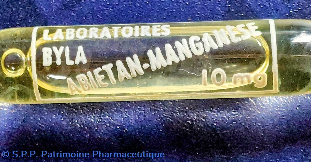 ABIÉTAN- MANGANÈSE 10 Ampoules BYLA 8 science pharmacie abietan manganese 10 ampoules byla