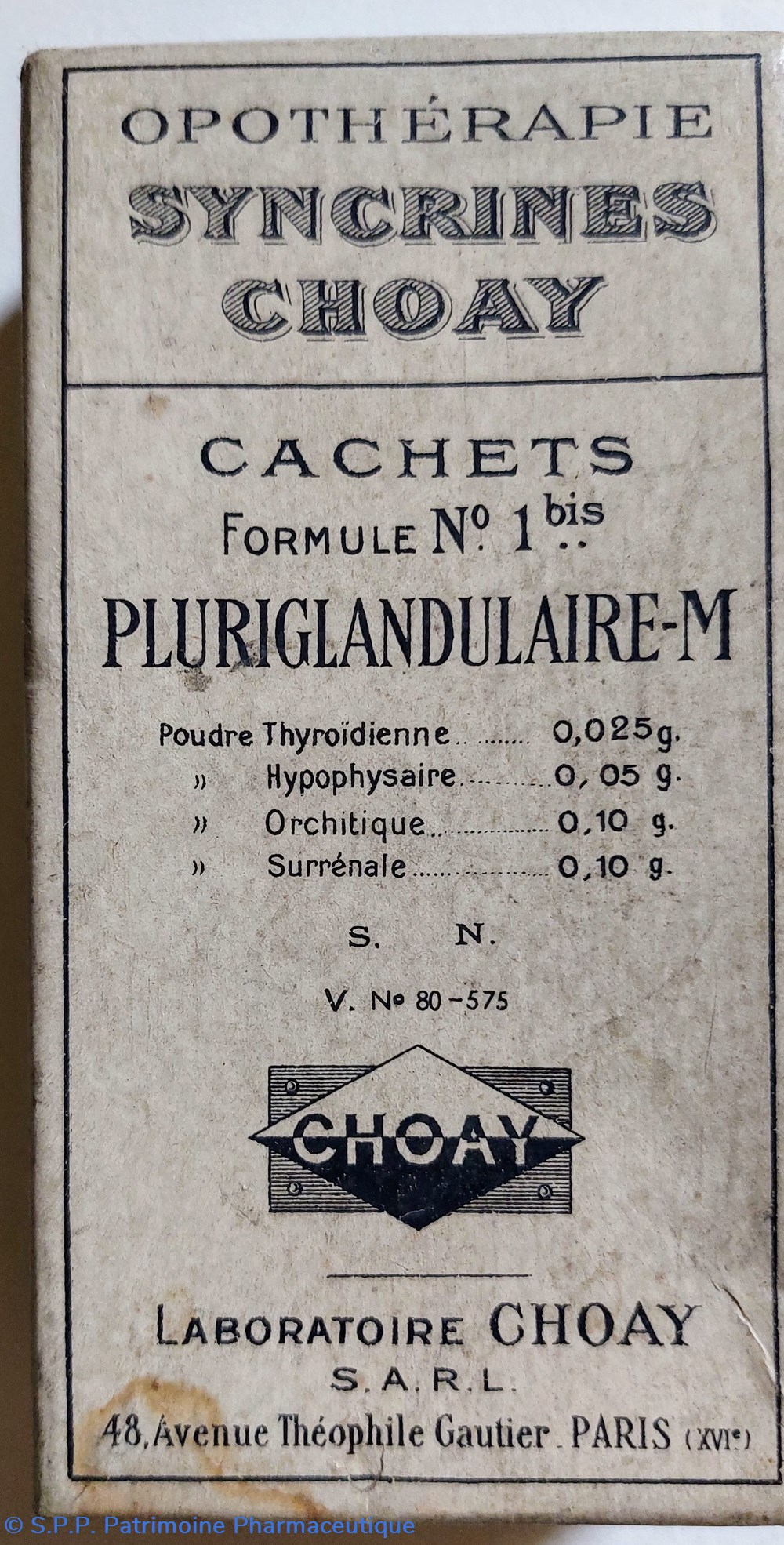 science pharmacie cachets pluriglandulaires m choay