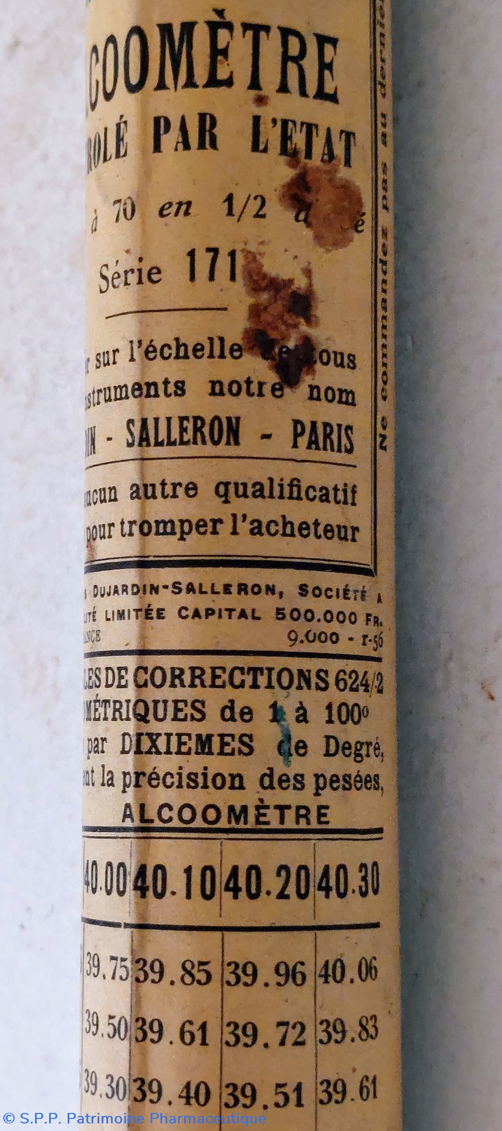 science pharmacie alcoometre pese alcool de 35 a 70