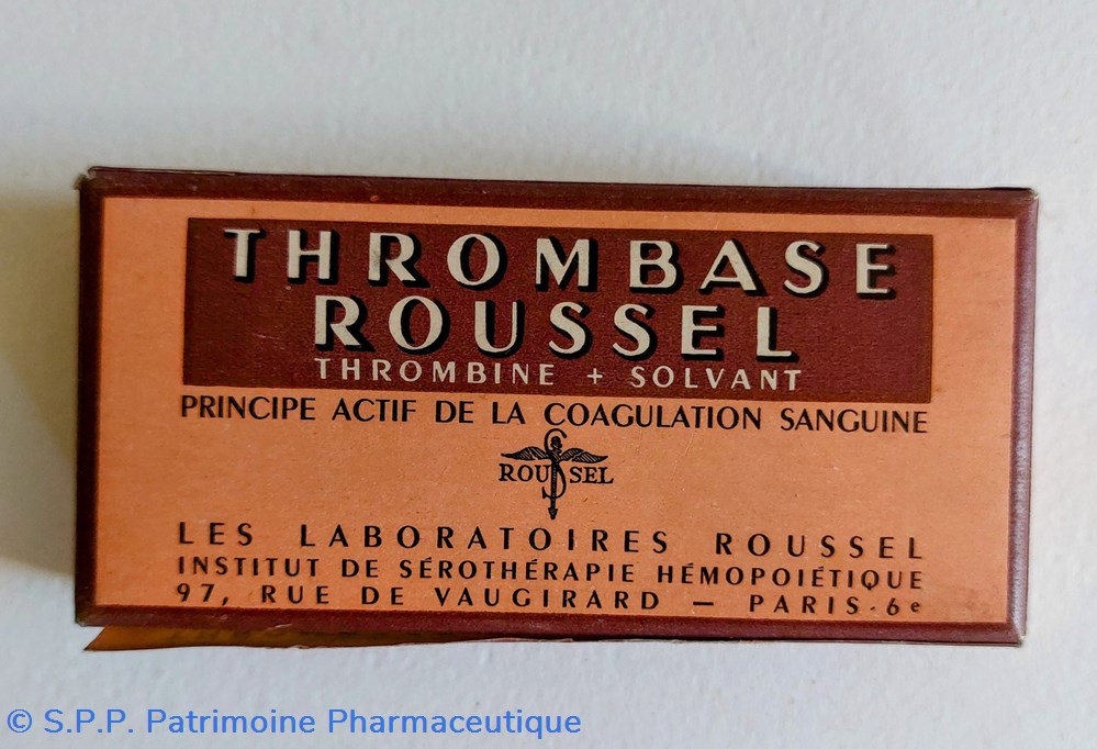 THROMBASE ROUSSEL ( Ampoule elt poudre) science pharmacie thrombase roussel ampoule elt poudre