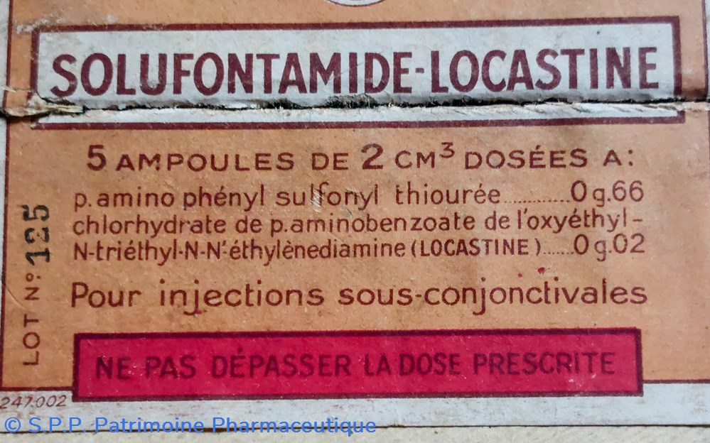 SOLUFONTAMIDE- LOCASTINE Ampoules 2 science pharmacie solufontamide locastine ampoules