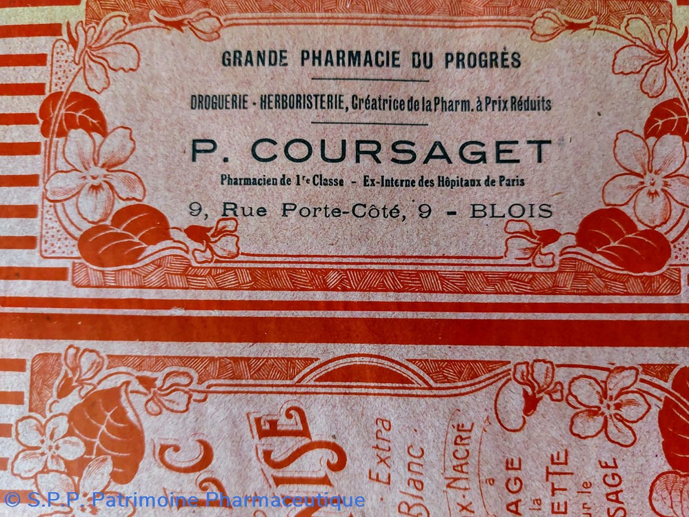 documents anciens emballage talc de venise