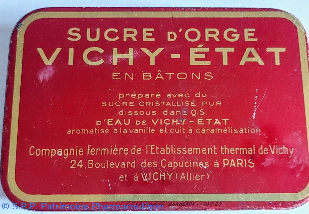SUCRE D'ORGE VICHY - ETAT ( bâtons) 2 science sucre orge vichy etat batons