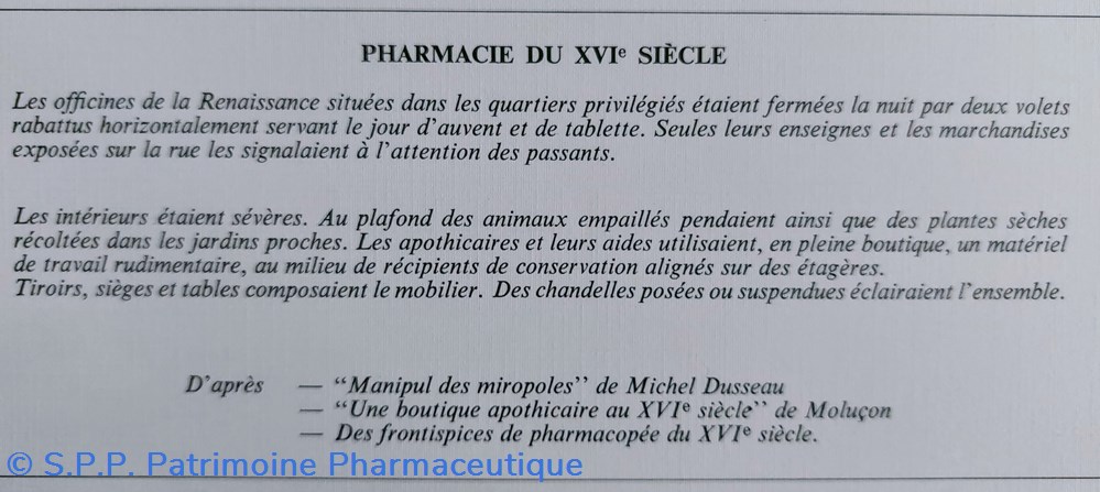 Pharmacie du XVI siècle / Lab ROUSSEL n3 2 science pharmacie du xvi siecle lab roussel n3