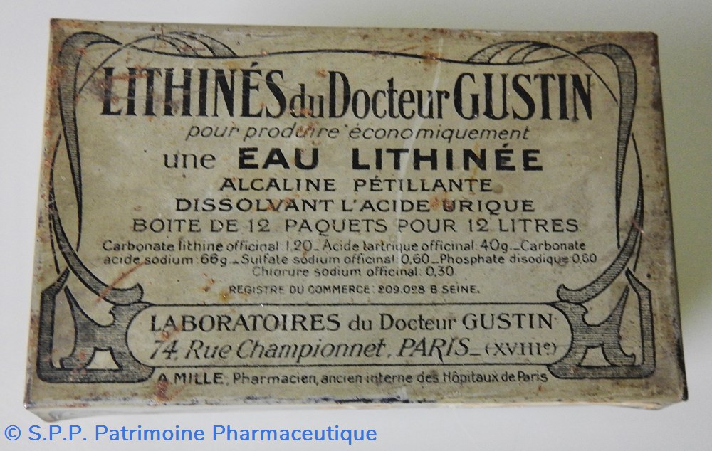 LITHINÉS du DOCTEUR GUSTIN science pharmacie lithines du docteur gustin
