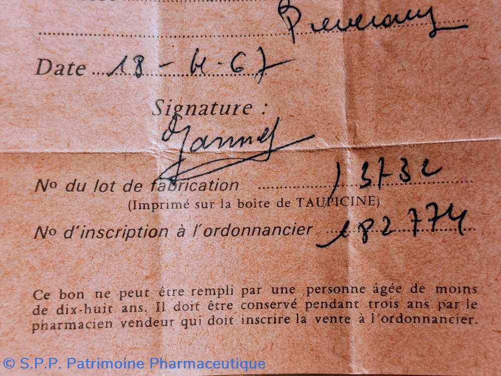 documents anciens taupicine pradel bons de commande