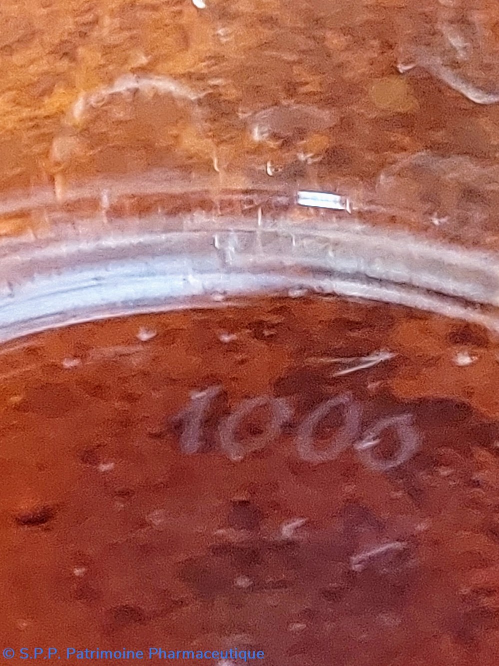 science bouteille de pharmacie verre ambre h23 cm