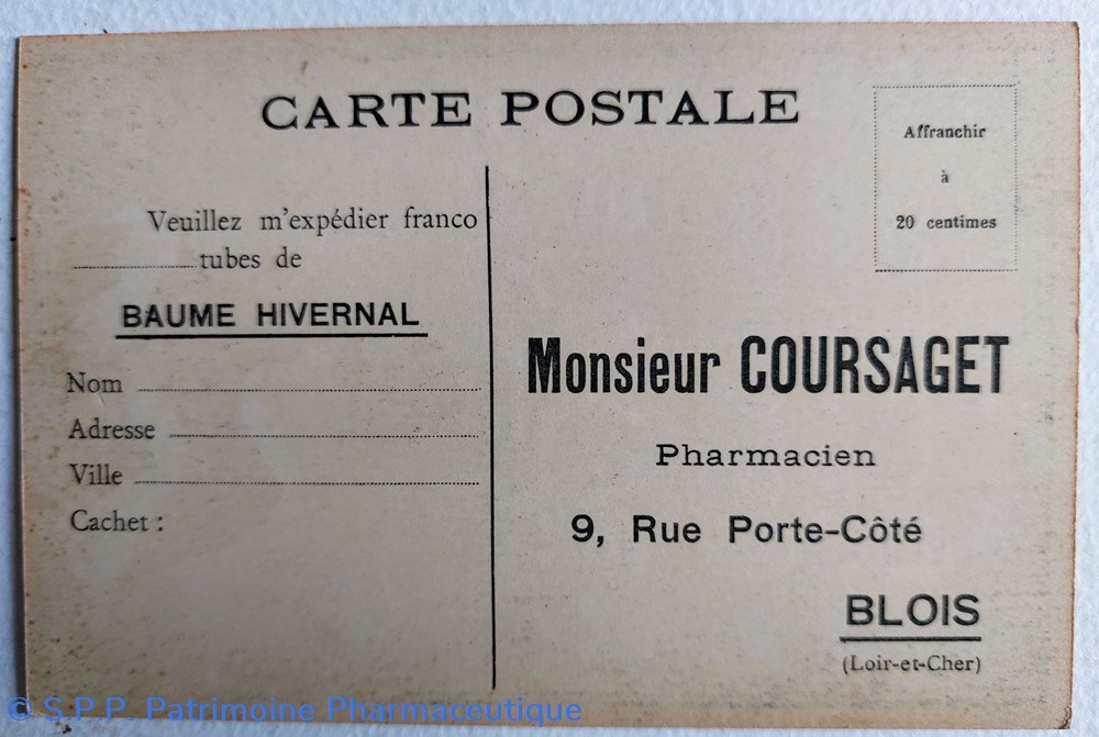 BAUME HIVERNAL / Carte postale Coursaget 4 informatique baume hivernal carte postale coursaget