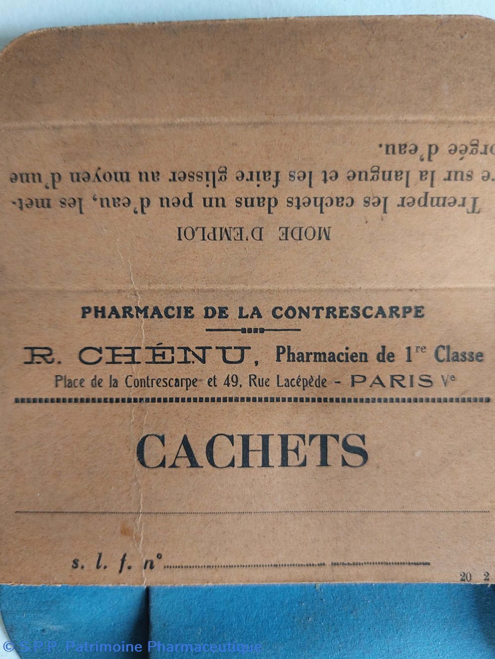 Étiquettes Pharmacie de La CONTRESCARPE 2 science etiquettes pharmacie de la contrescarpe