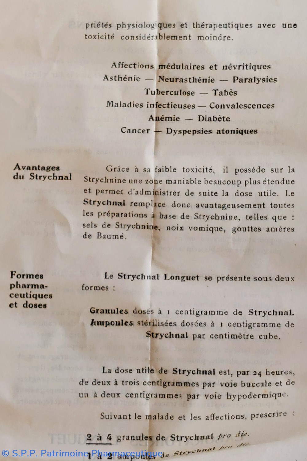 STRYCHNAL /Granulés Longuet 7 science pharmacie strychnal granules longuet