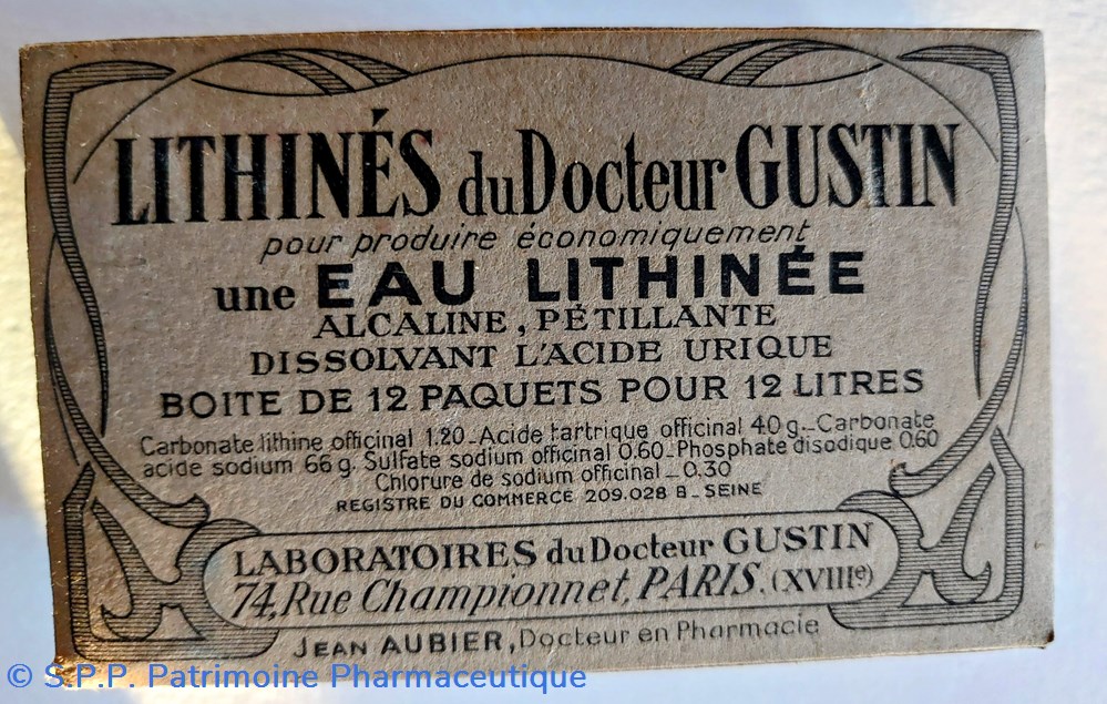 LITHINÉS du Docteur GUSTIN science lithines du docteur gustin