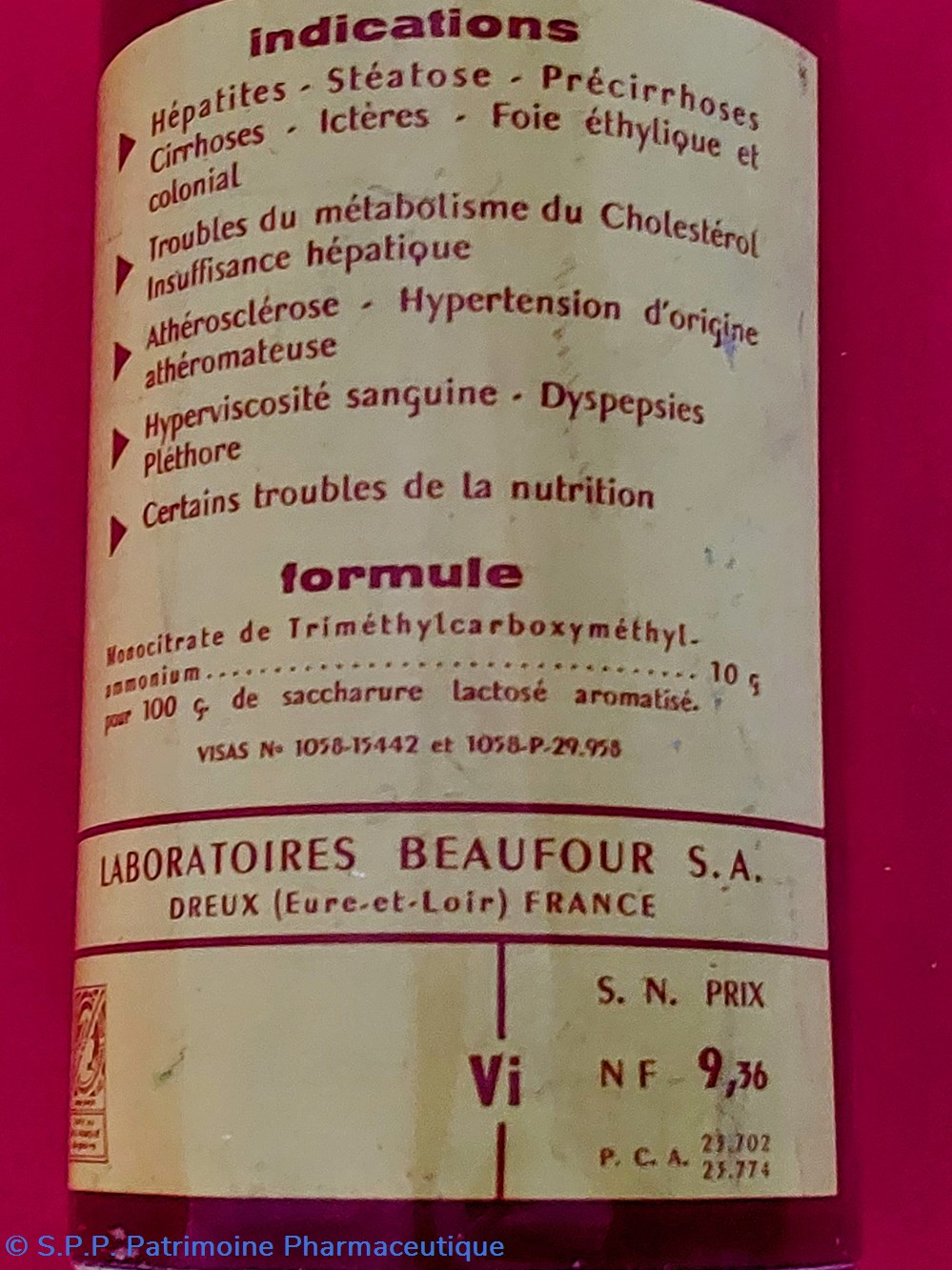 CITRATE DE BETAÏNE Beaufour / Granulés 3 science pharmacie citrate de betaine beaufour granules