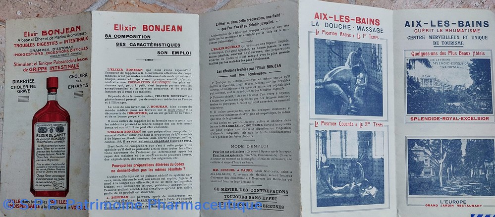 documents anciens depliant des stations thermales