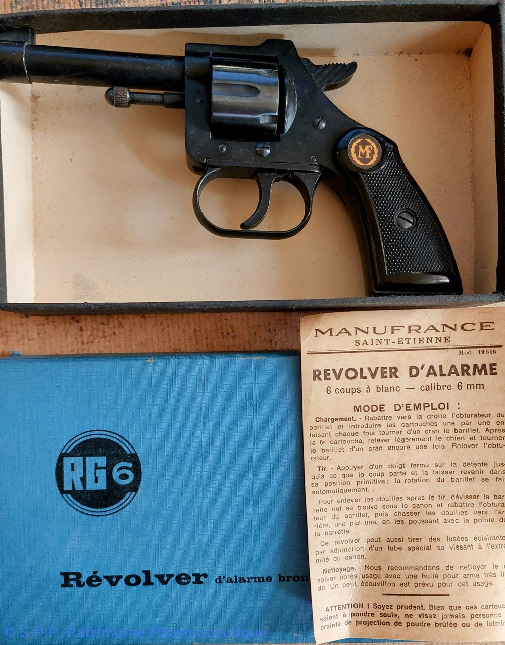 Révolver d'alarme 5 science pharmacie revolver alarme