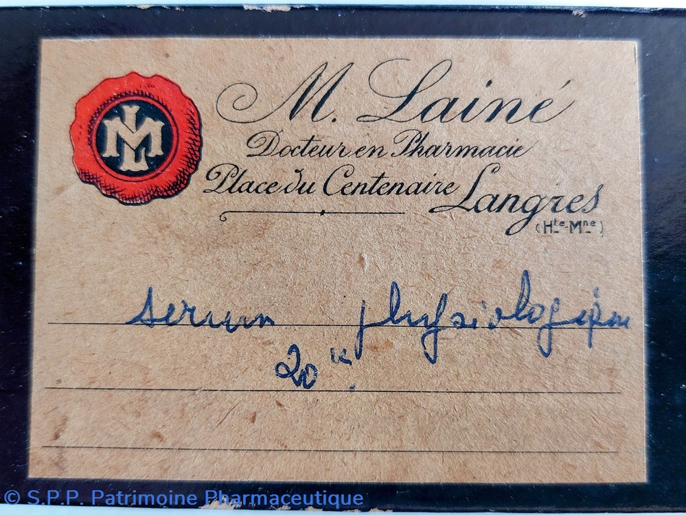 SÉRUM PHYSIOLOGIQUE M. Lainé 2 science pharmacie serum physiologique m laine