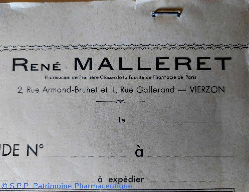 documents anciens bons de commande rene malleret vierzon