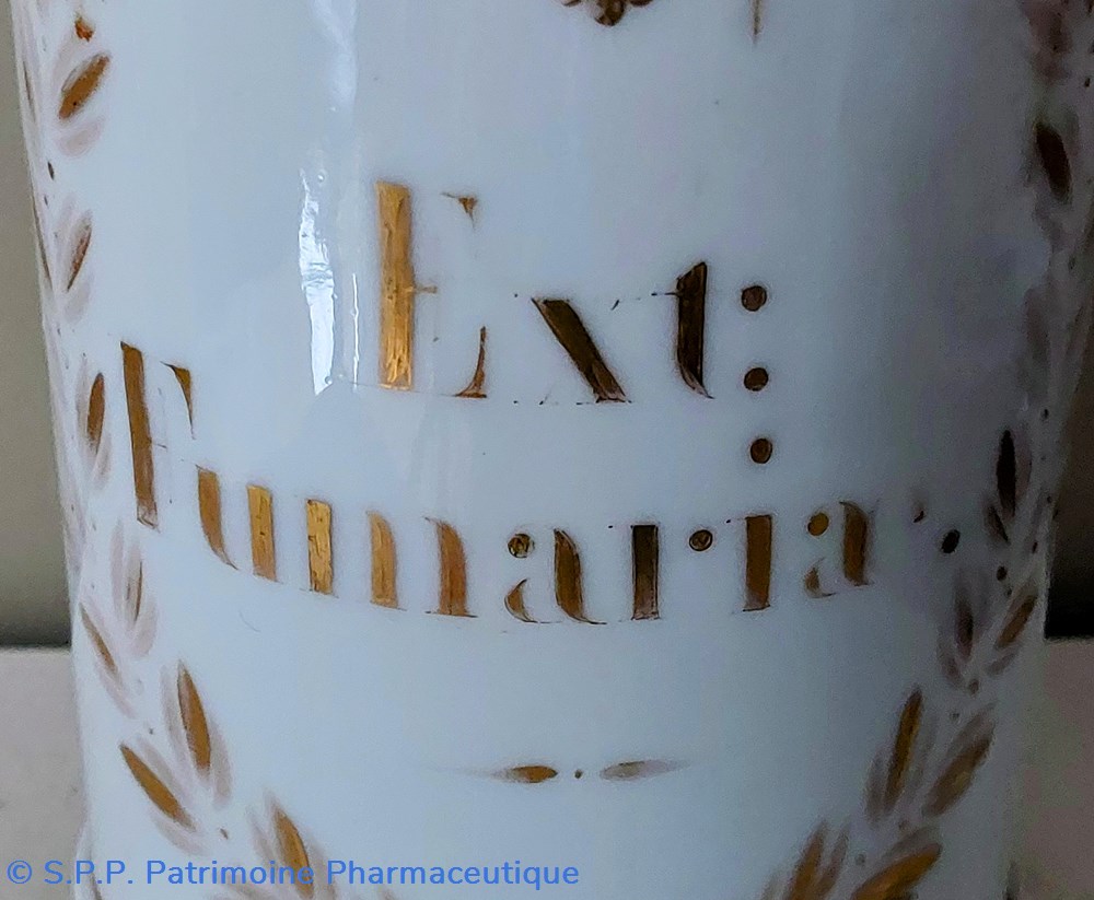 science pharmacie ext fumari pot porcelaine