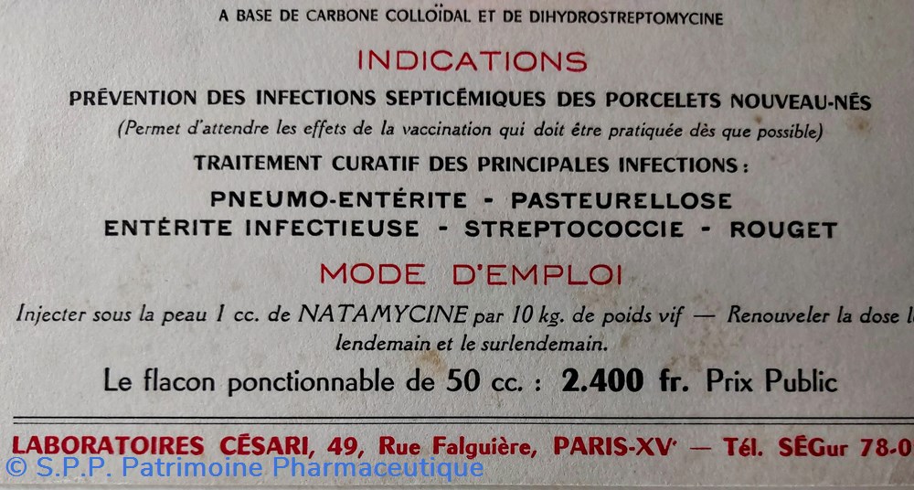 NATAMYCINE ( traitement animal) science pharmacie natamycine traitement animal