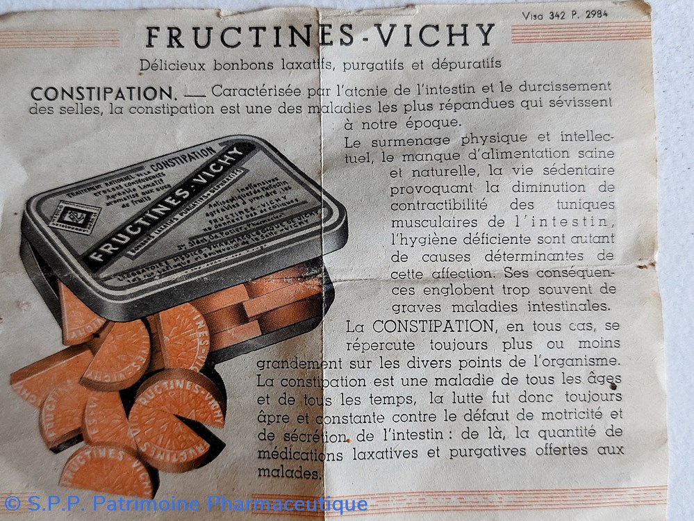 FRUCTINE- VICHY ( BONBONS LAXATIFS) 4 science fructine vichy bonbons laxatifs