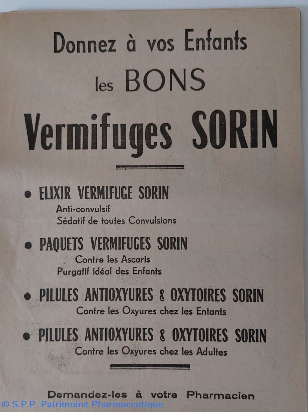 objets publicitaires devinettes vermifuge sorin