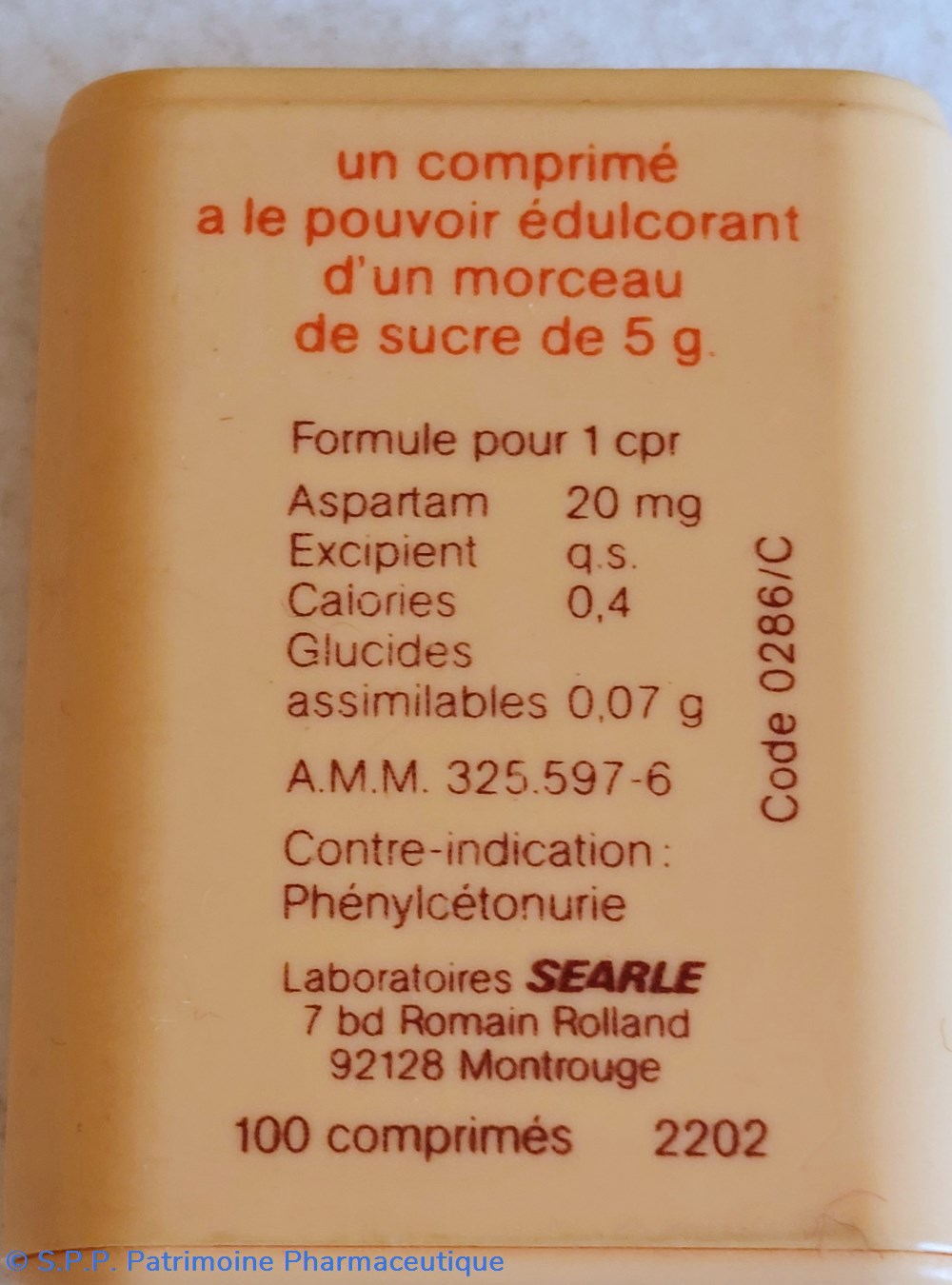 science canderel aspartam 100 comprimes