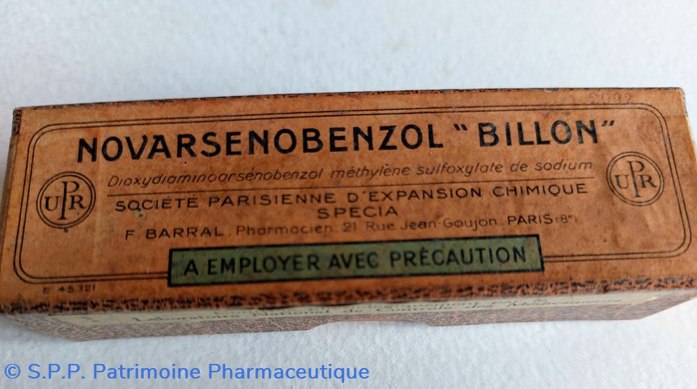NOVARSENOBENZOL ", BILLON" 3 science novarsenobenzol billon