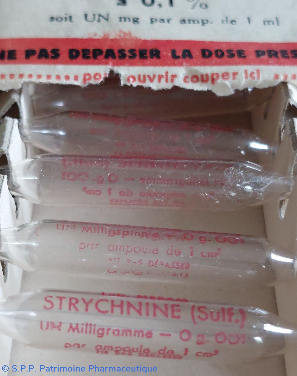 science pharmacie sulfate de strychnine a 0 1 ampoules 1 ml