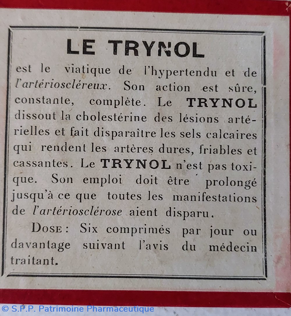 science pharmacie trynol comprimes arterio sclerose
