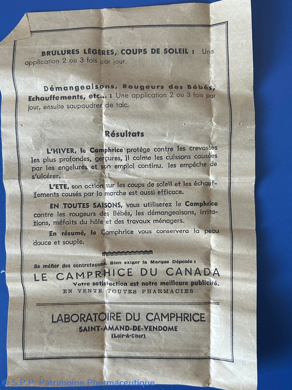 CAMPHRICE du Canada 6 science pharmacie camphrice du canada
