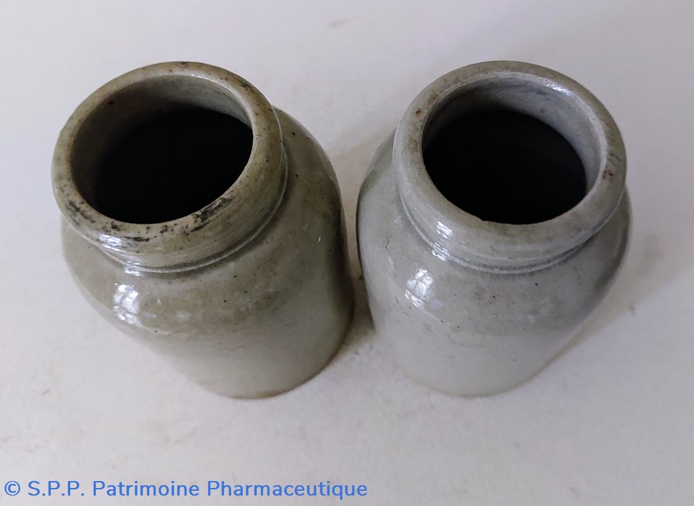Pots à onguent en grès 3 science pharmacie pots a onguent en gres