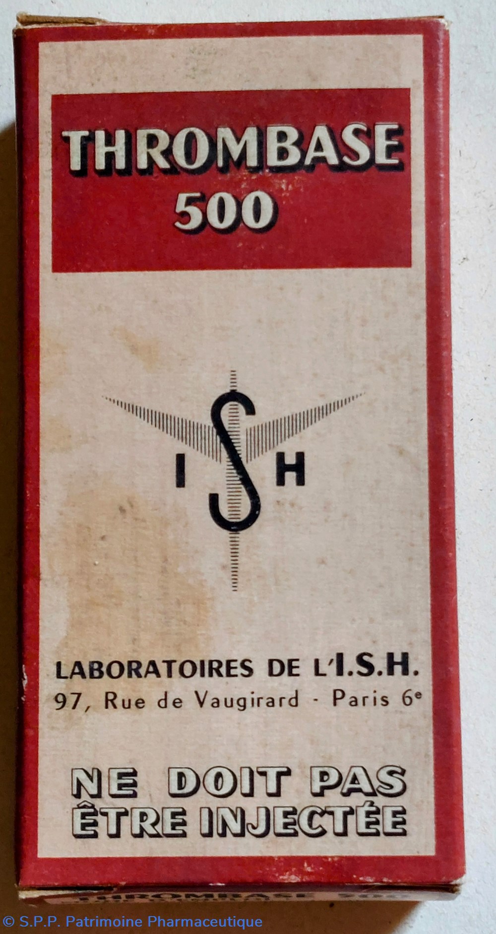 THROMBASE 500 Flacon + ampoule I. S. H. science pharmacie thrombase 500 flacon ampoule i s h