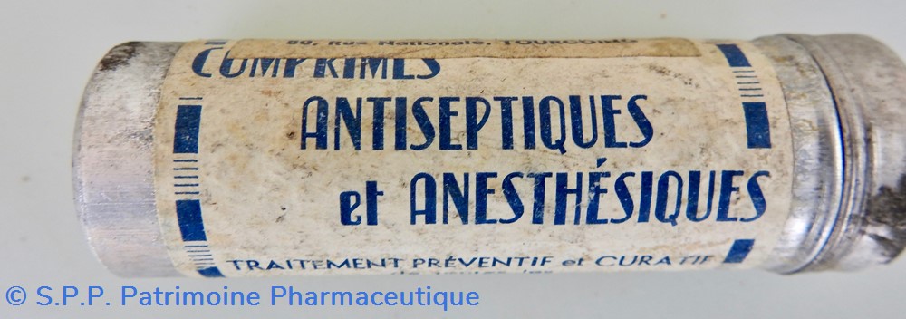 science pharmacie comprimes antiseptiques et anesthesiques