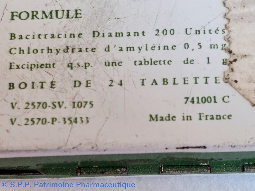 BACITRACINE ( Tablettes) 5 science bacitracine tablettes