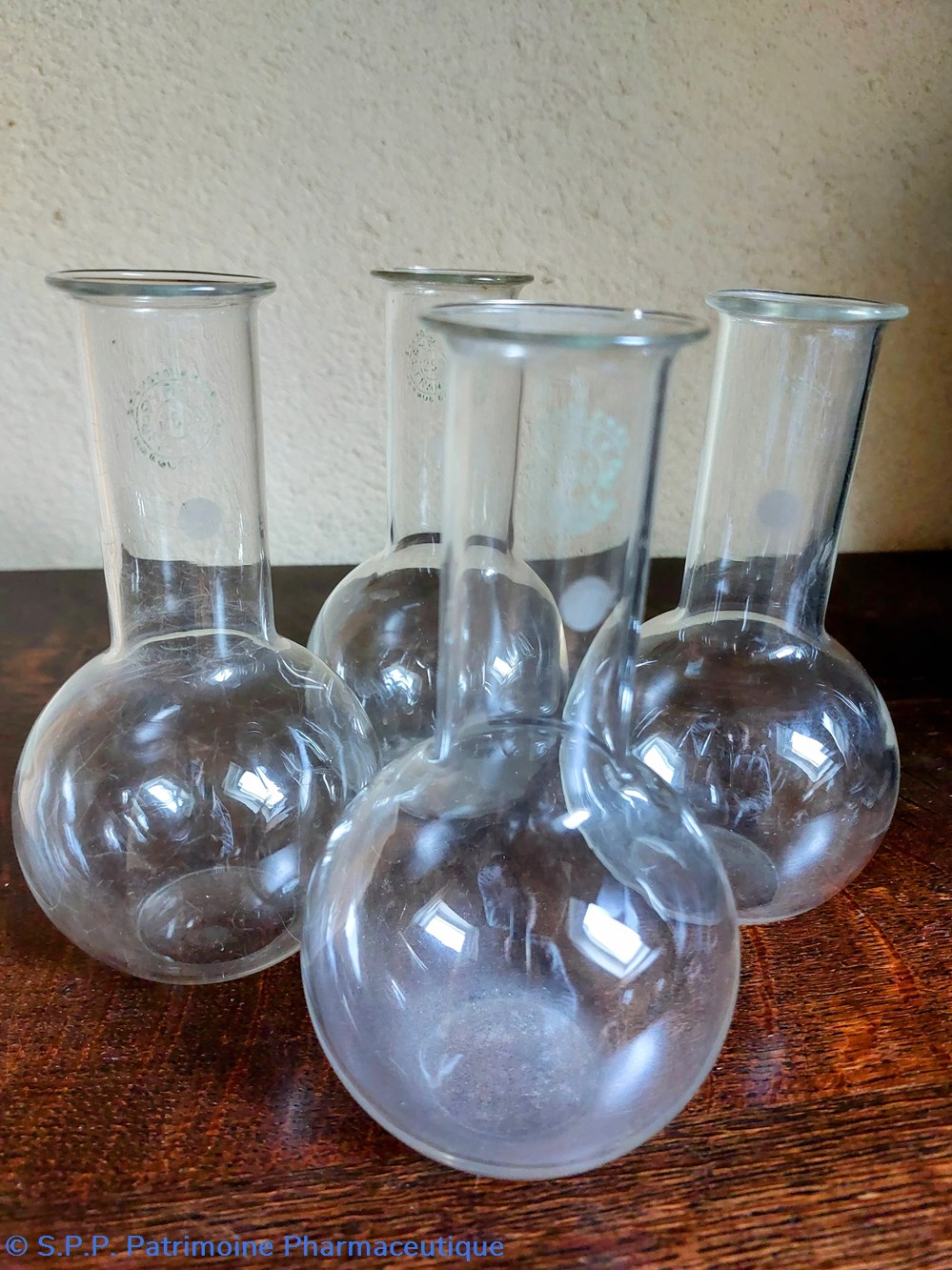 science pharmacie ballons de laboratoire en pyrex 250 lot de 4