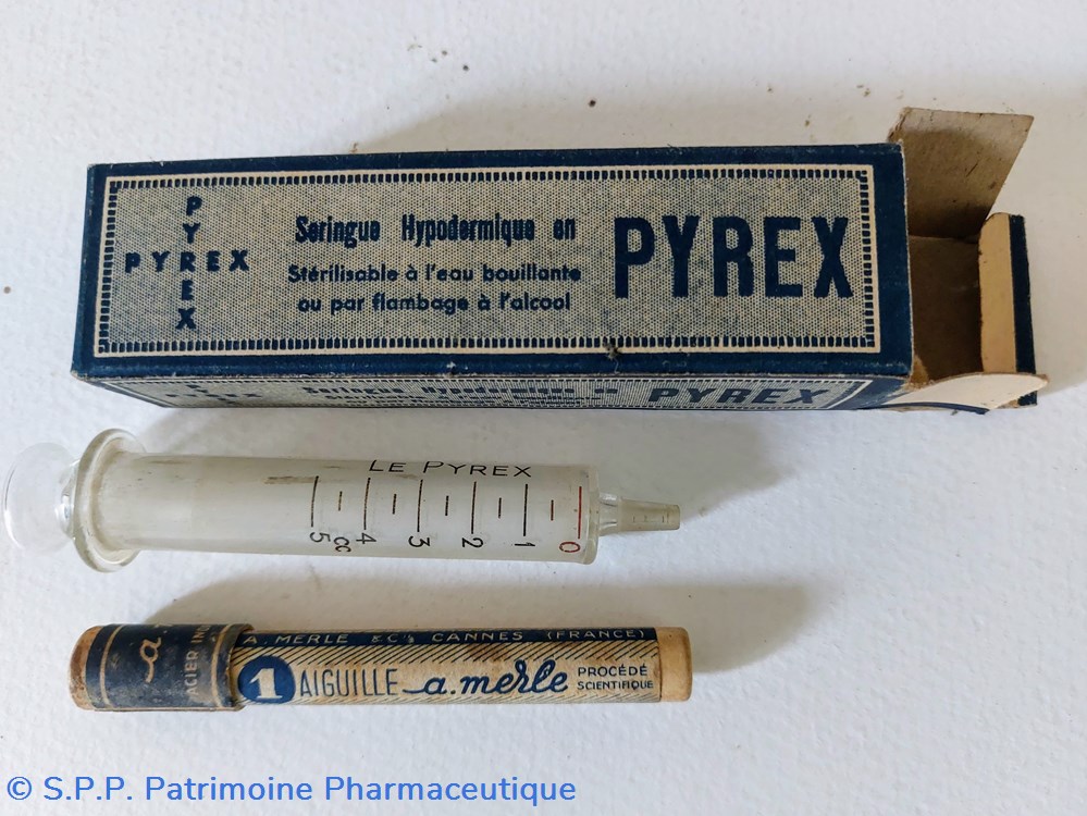 science pharmacie seringue hypodermique en pyrex