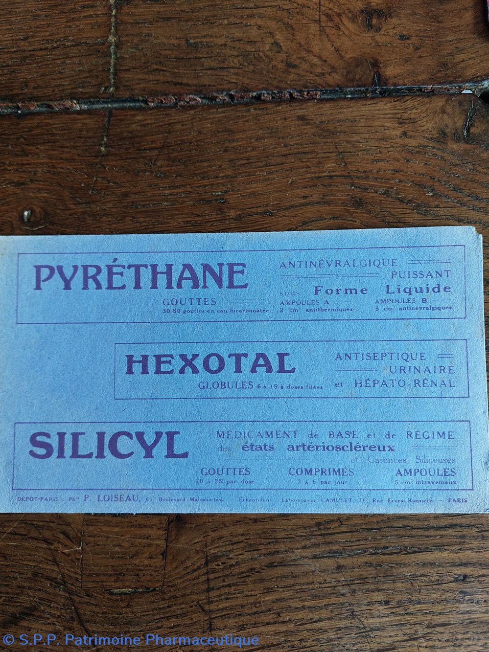 science pharmacie pyrethane hexotal silicyl p loiseau