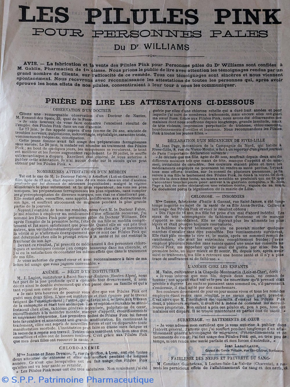 documents anciens pillules pink du dr williams info produit