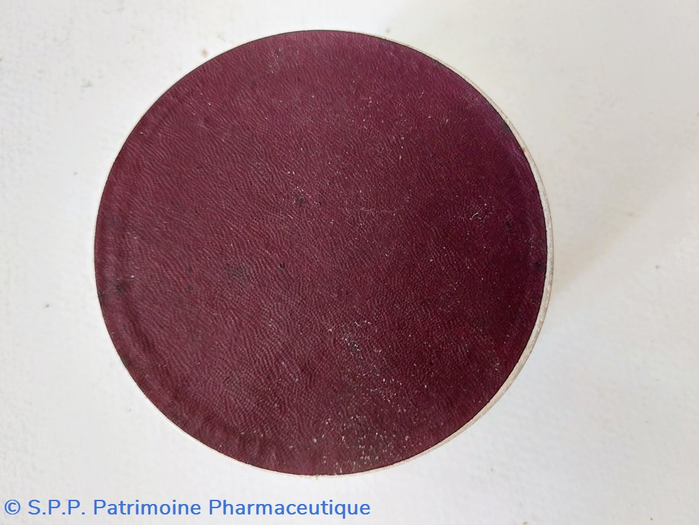 science pharmacie boite ronde en carton avec couvercle