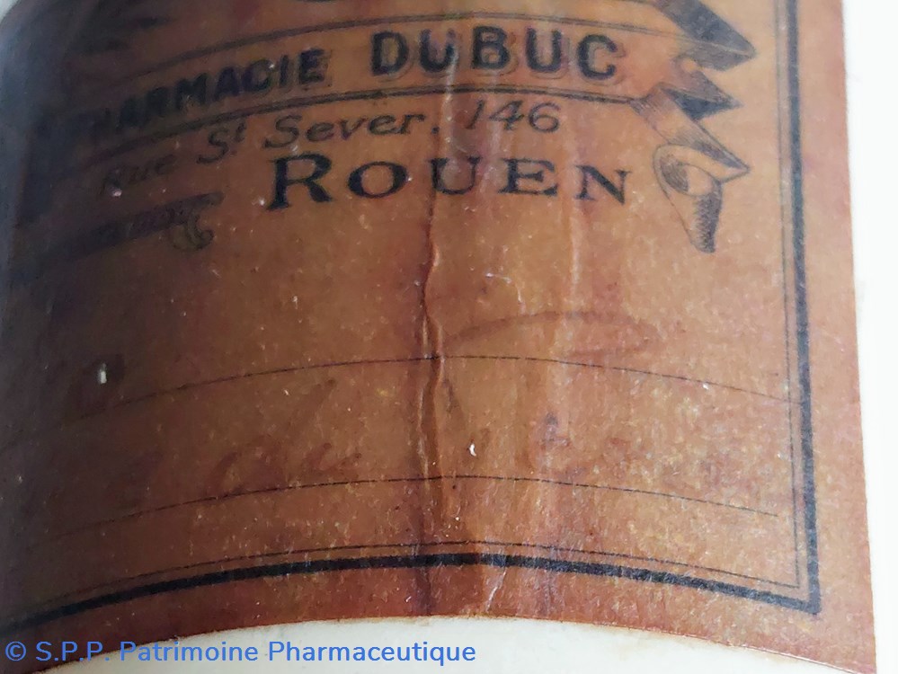 Pot à onguent " Baume du ?" grès 2 science pharmacie pot a onguent baume du gres