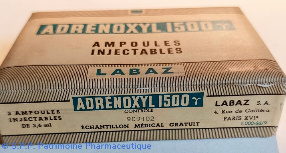 science pharmacie adrenoxyl 1500 3 ampoules labaz