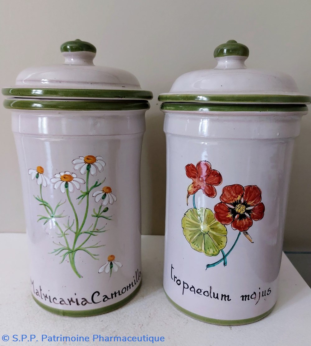 Pot de Pharmacie " KLORANE" Tropaeolum majus 8 objets publicitaires pot de pharmacie klorane tropaeolum majus
